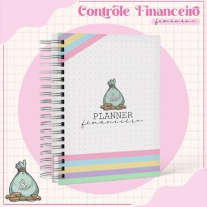 arquivo digital planner financeiro feminino organizador financeiro pessoal 2