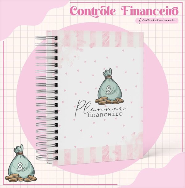 Arquivo Digital Planner Financeiro Feminino - Imagem 3