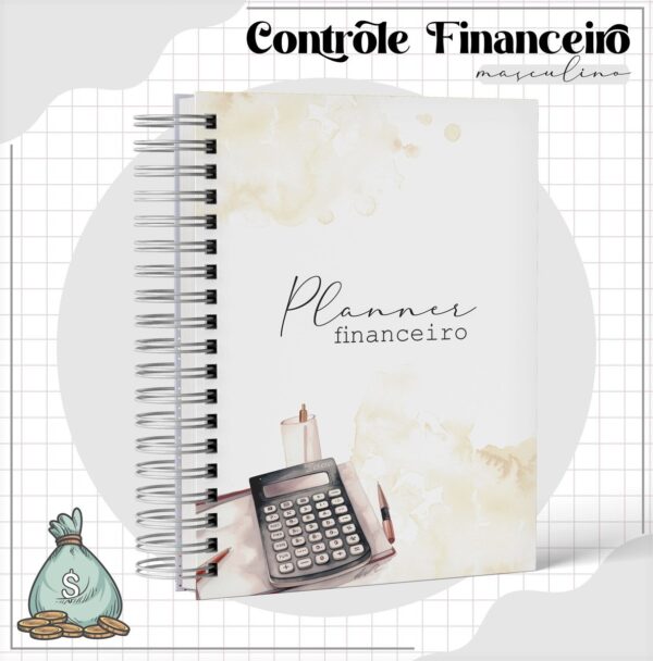 Arquivo Digital Planner Financeiro Masculino - Imagem 2