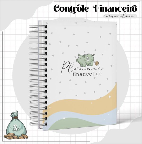 Arquivo Digital Planner Financeiro Masculino - Imagem 3