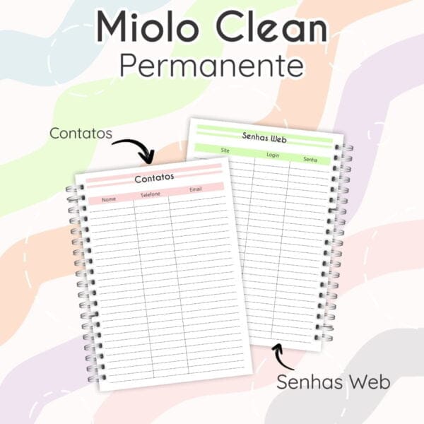 Arquivo Digital Planner Miolo Celan Permanente Em Pdf E Png