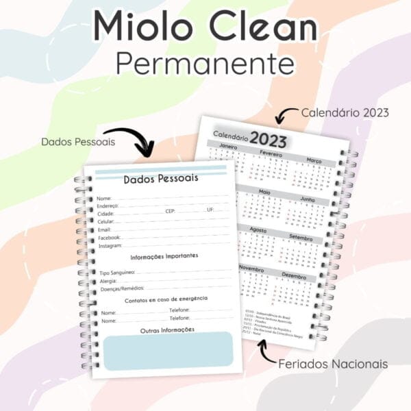 Arquivo Digital Planner Miolo Celan Permanente Em Pdf E Png