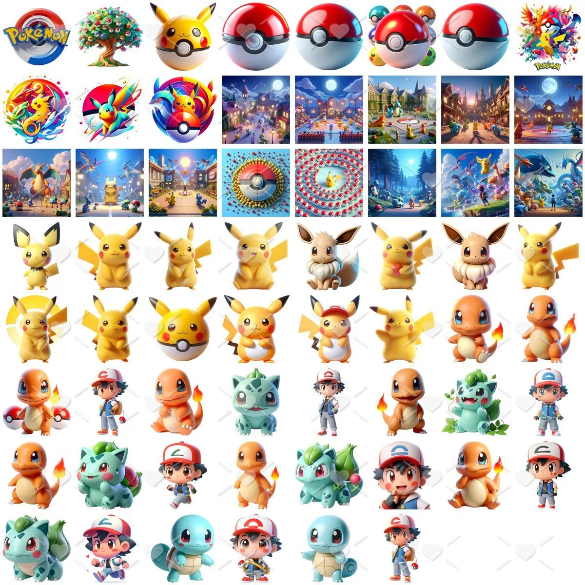 Arquivo Digital Pokemon 3d Kit Digital Artes Personalizados