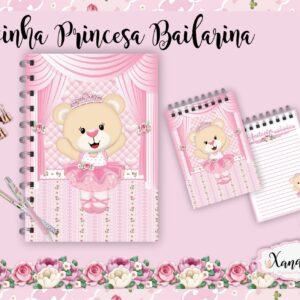 arquivo digital ursinha princesa bailarina anotacoes planner 2