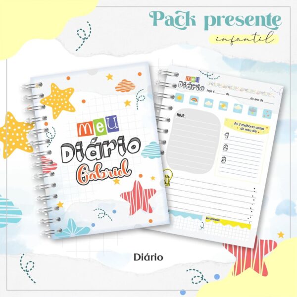 Arquivo Encadernação Agenda Infantil - Imagem 2