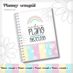 arquivo encadernacao planner semanal kit digital