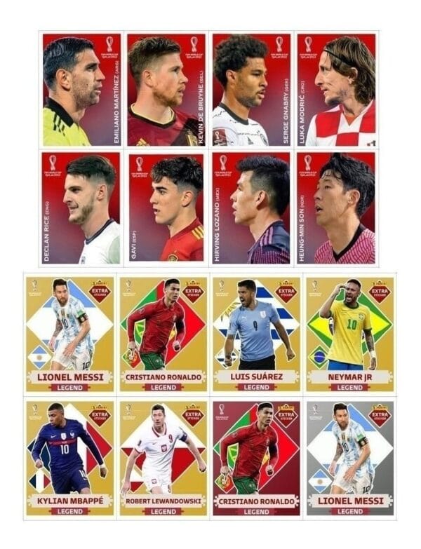 Arquivo Pdf Figurinhas Laranja P Imprimir Copa Qatar 2022
