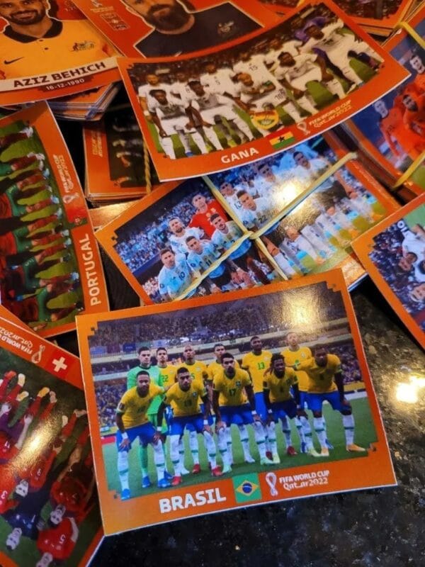 Arquivo Pdf Figurinhas Laranja P Imprimir Copa Qatar 2022