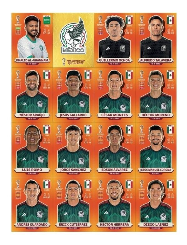 Arquivo Pdf Figurinhas Laranja P Imprimir Copa Qatar 2022