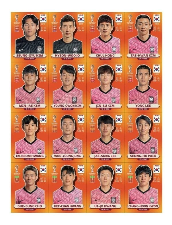 Arquivo Pdf Figurinhas Laranja P Imprimir Copa Qatar 2022