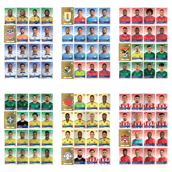 Arquivo PDF P Imprimir Álbum + Figurinhas Copa América 2024