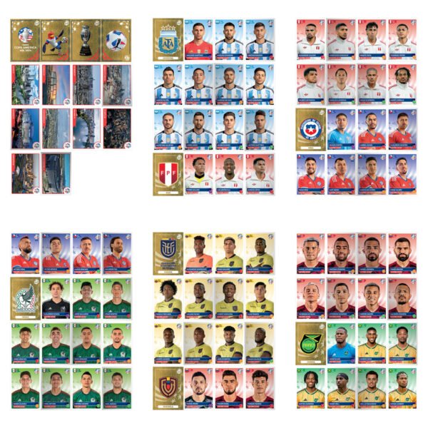 Arquivo PDF P Imprimir Álbum + Figurinhas Copa América 2024