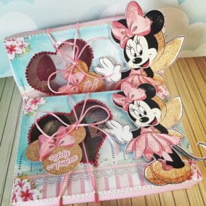 Arquivo Silhouette Caixa Ovos De Páscoa Minnie Rosa