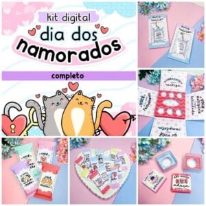 Arquivos Digitais Dia Dos Namorados Png Caixas Card Saquinho