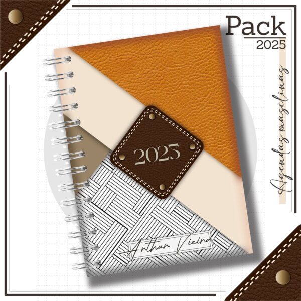 Arquivos Encadernação Caderno Couro Laranja