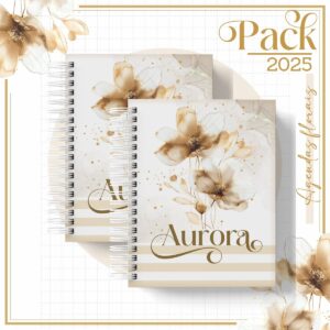 arquivos encadernacao caderno floral gold arquivo digital 2