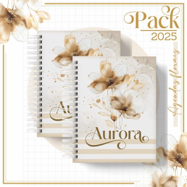 Arquivos Encadernação Caderno Floral Gold