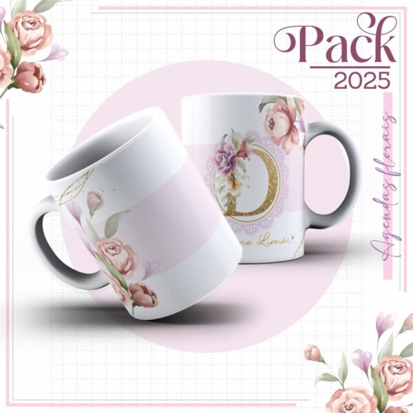 Arquivos Encadernação Caderno Floral Rosê - Imagem 4