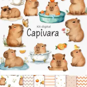 Arquivos Png Capivara Para Projetos Manuais E Personalizados
