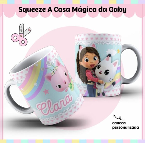 Arte Caneca a Casa Mágica da Gabby - Arquivo Digital