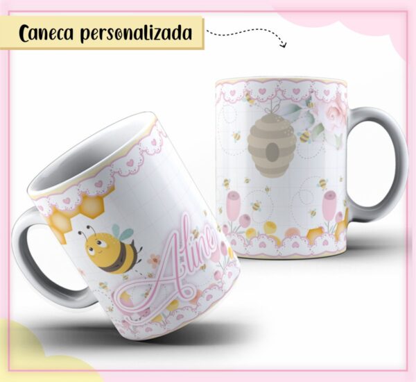 Arte Caneca Abelhinha Fofa - Arquivo Digital