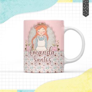 arte caneca anne arquivo digital scrapbook