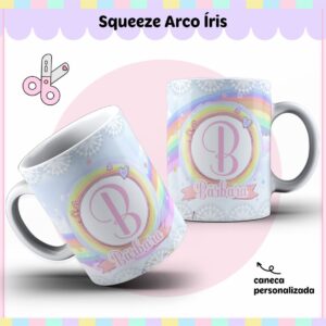 arte caneca arco iris arquivo digital arte caneca arco iris arquivo digital