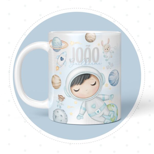 Arte Caneca Astronauta Cute - Arquivo Digital