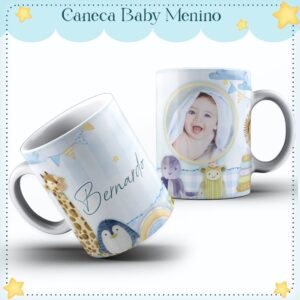 arte caneca baby menino arquivo digital arte caneca baby