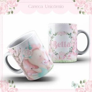 arte caneca baby unicornio arquivo digital sublimacao