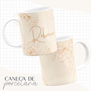 Arte Caneca Bege - Arquivo Digital