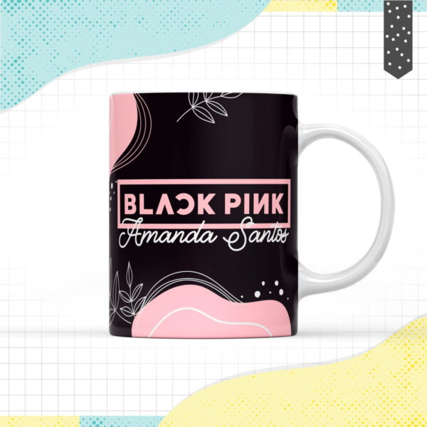 Arte Caneca Black Pink - Arquivo Digital