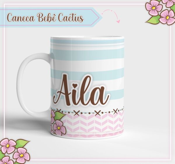Arte Caneca Cactus - Arquivo Digital - Imagem 2