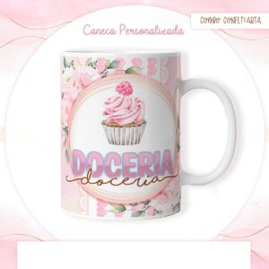 Arte Caneca Confeitaria #1 - Arquivo Digital
