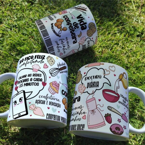 Arte Caneca Confeiteira - Png - Imagem 2