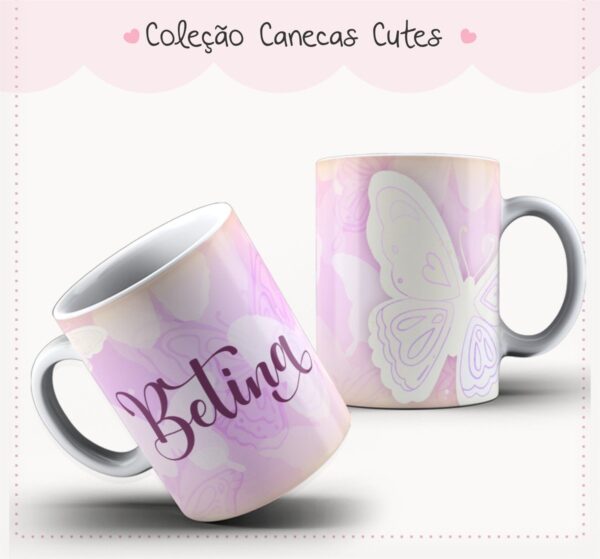 Arte Caneca Cute 3 - Arquivo Digital
