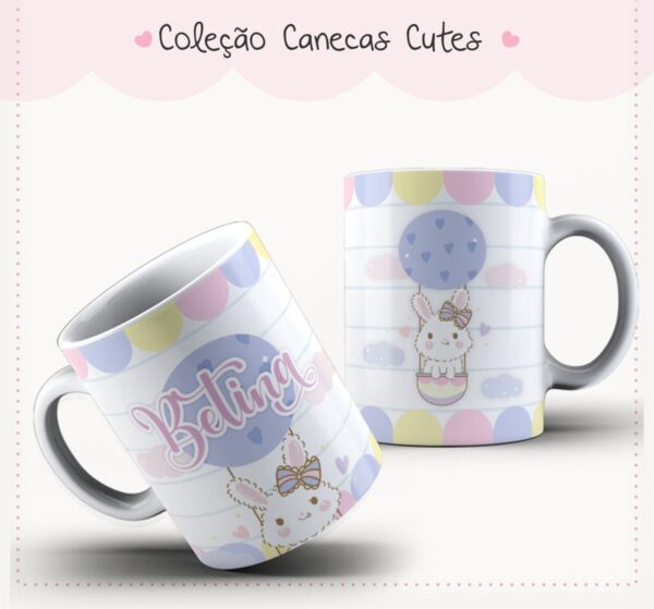 Arte Caneca Cute 7 - Arquivo Digital