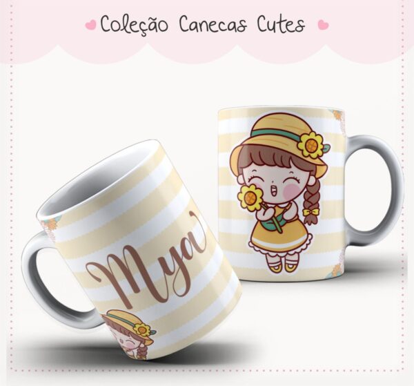 Arte Caneca Cute 9 - Arquivo Digital