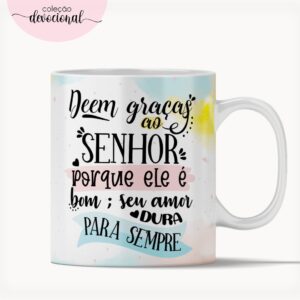arte caneca deem gracas ao senhor arquivo digital papelaria digital