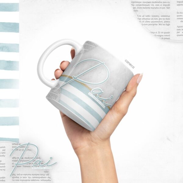 Arte Caneca Dia dos Pais - Arquivo Digital