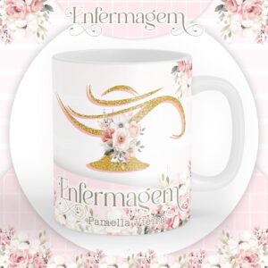 arte caneca enfermagem sublimacao arquivo digital arquivo digital