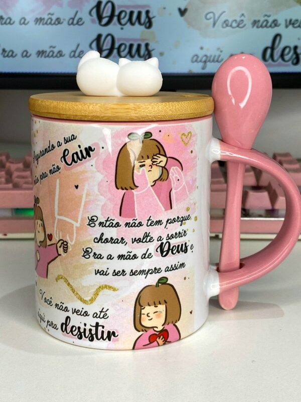 Arte Caneca Era Mão de Deus - Arquivo Digital - Imagem 3