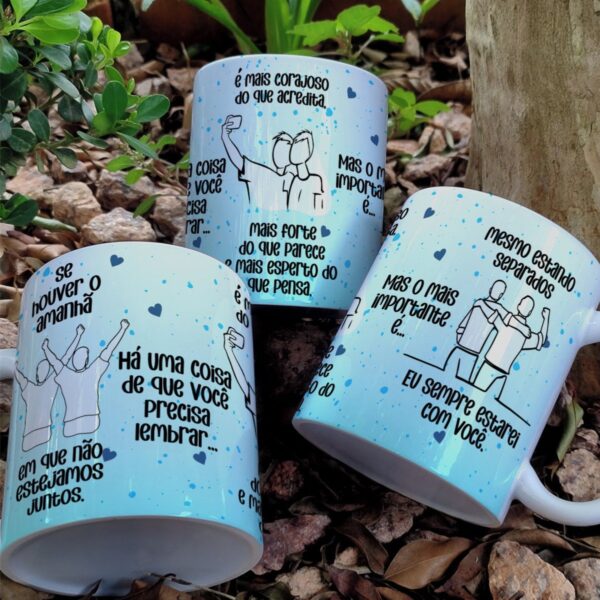 Arte Caneca Filhos se Houver Amanha Meninos - Png e Corel - Imagem 2