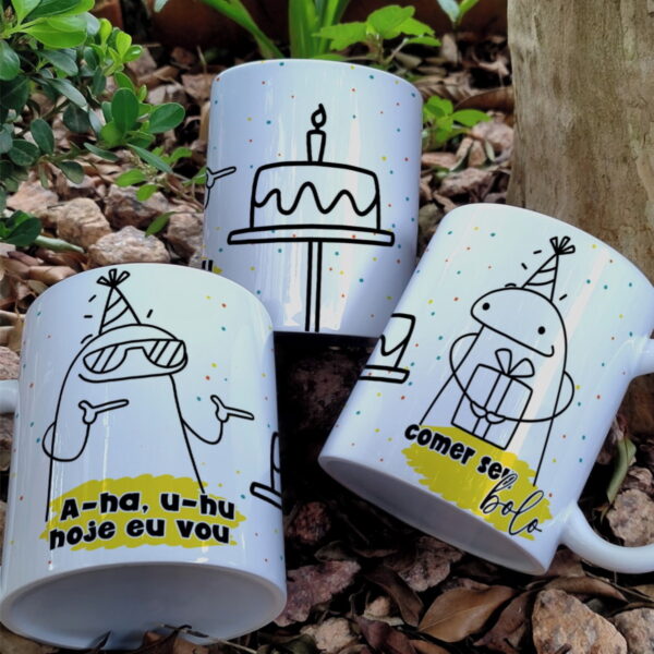 Arte Caneca Flork Aniversário Png e Corel - Imagem 2
