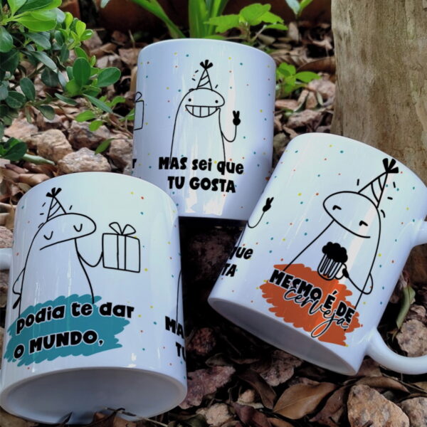 Arte Caneca Flork Aniversário Png e Corel - Imagem 3