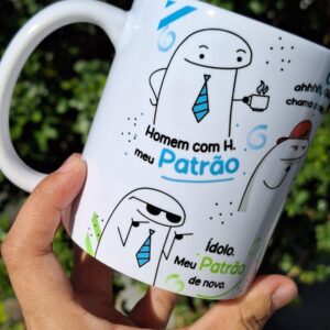 arte caneca flork patrao png arquivo digital