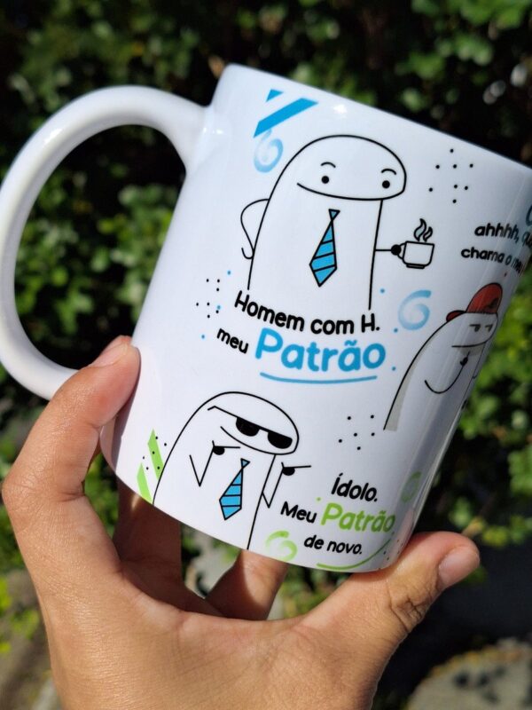 Arte Caneca Flork Patrão Png