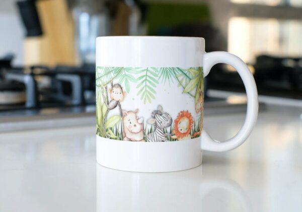 Arte Caneca Infantil Safari - Arquivo Digital