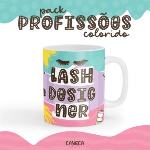 arte caneca lash designer arquivo digital personalizadas 2