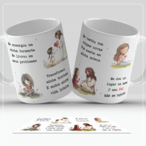 arte caneca lindo momento arquivo digital arte para caneca